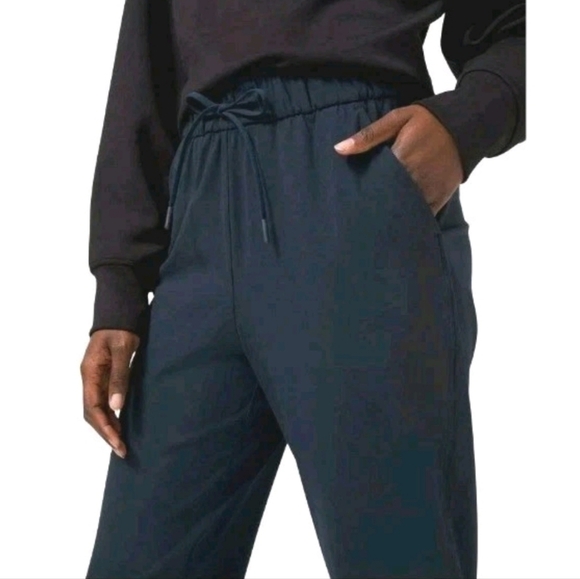 Lululemon Keep Moving Joggers  Pants Women Size 10 True Navy Wicking Stretch - Picture 6 of 8